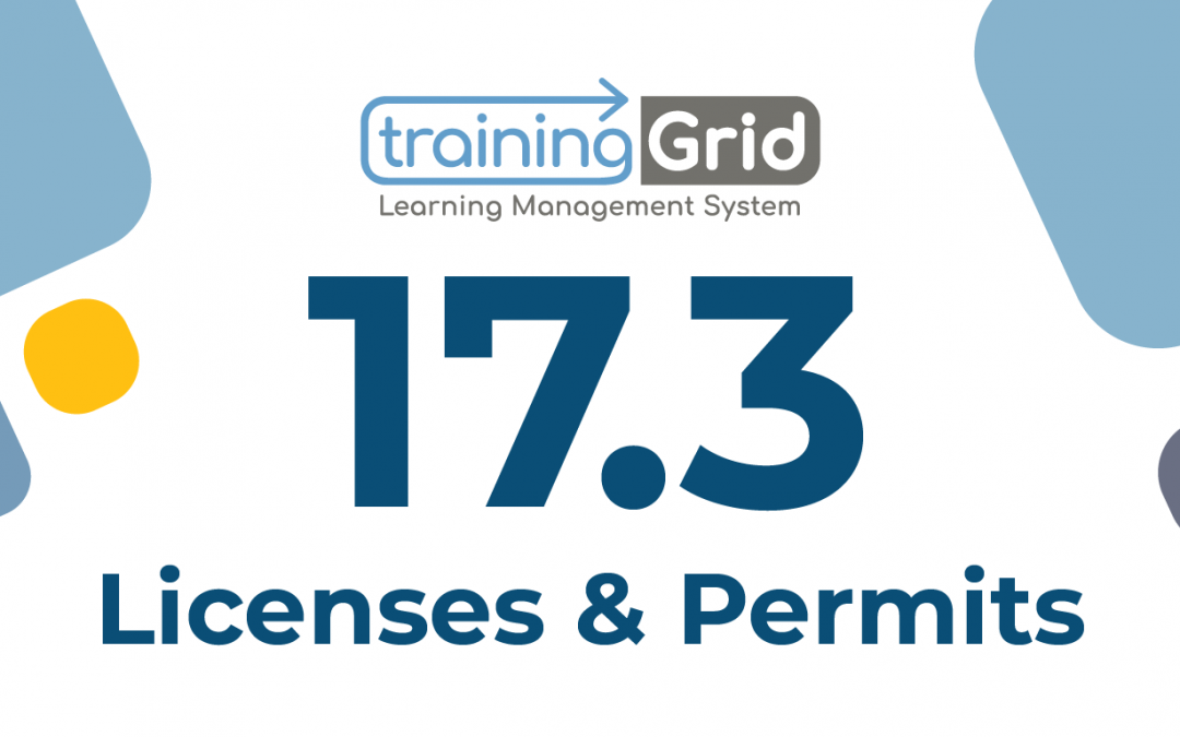 trainingGrid®​ 17.3 Release